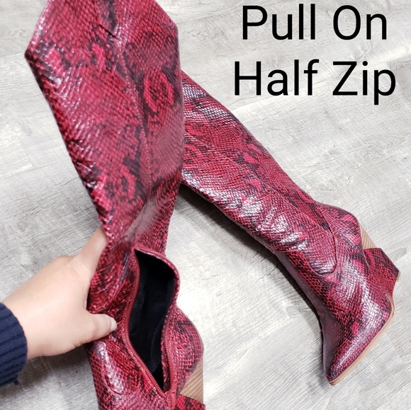 🆕️ Jessica Simpson Snakeskin Boots👢Sz 5 M 💰SOLD💰 1/22/23 - Picture 8 of 14